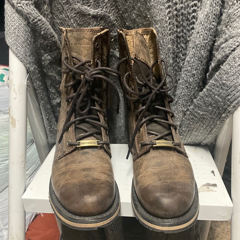 Harley Davidson lace up boots